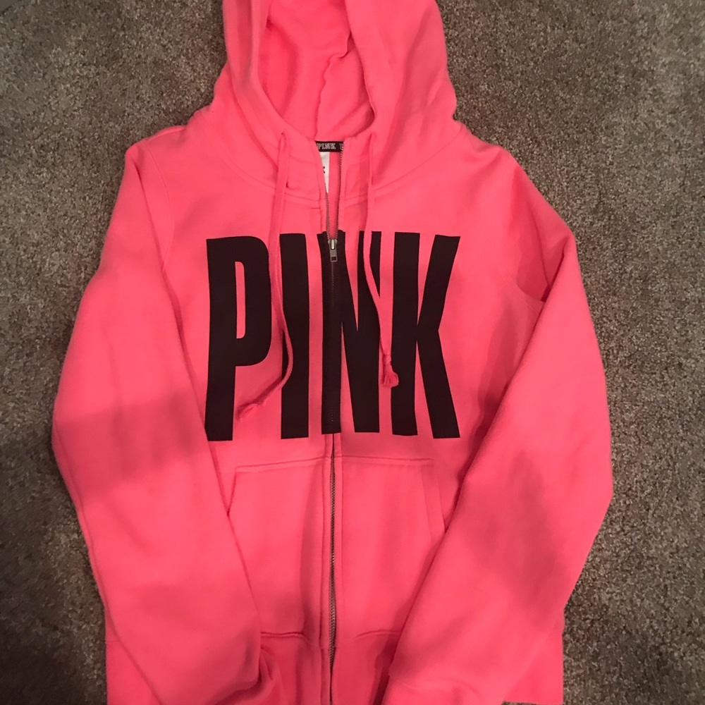 Pink Zip Up Hoodie